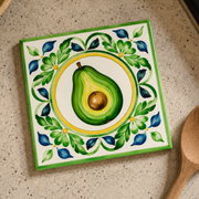 Avocado Majolica Trivet